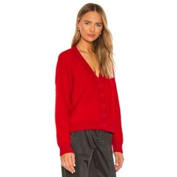 Sanctuary Women's Super Soft Cropped Cardigan In Punk Red 2XL MSRP $99 - Picture 1 of 5